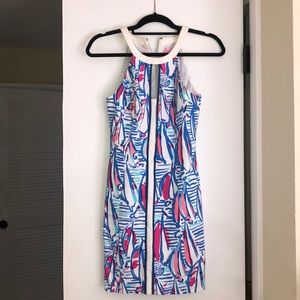 Lilly Pulitzer Dress in Red Right Return pattern
